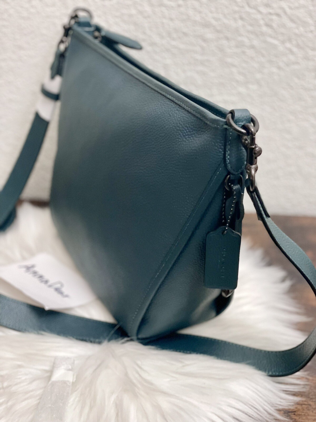 Coach Dufflette Leather Crossbody Bag Small C8482 Pewter/Forest eBay