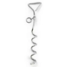 New! Valhoma DOG TIE OUT SPIRAL STAKE w/ 360 degrees rotating ring Tangle free