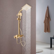 Gold Shower System Rain Shower Shower Fittings Shower Set Mixer Tap