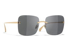 Chanel 4287T C395/S4 Women's Titanium Gold/Dark Grey Sunglasses 56 x 17 x 140