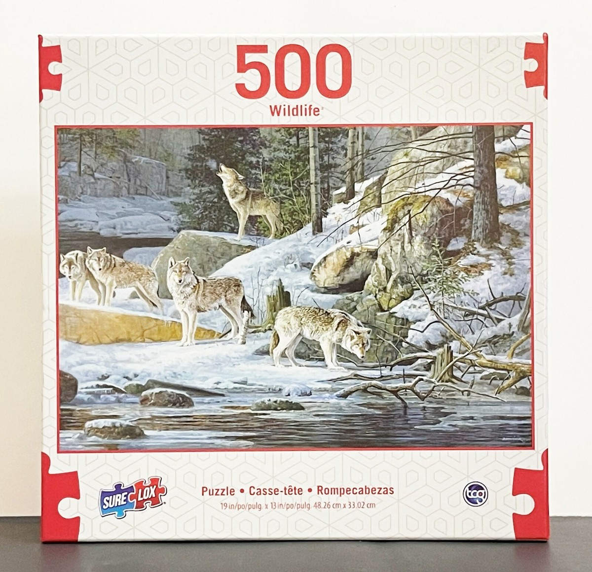 ブルース・リウ　パズル500ピース CRY WOLF Puzzle Sure-Lox 500 Piece PUZZLE Wildlife WOLVES 19