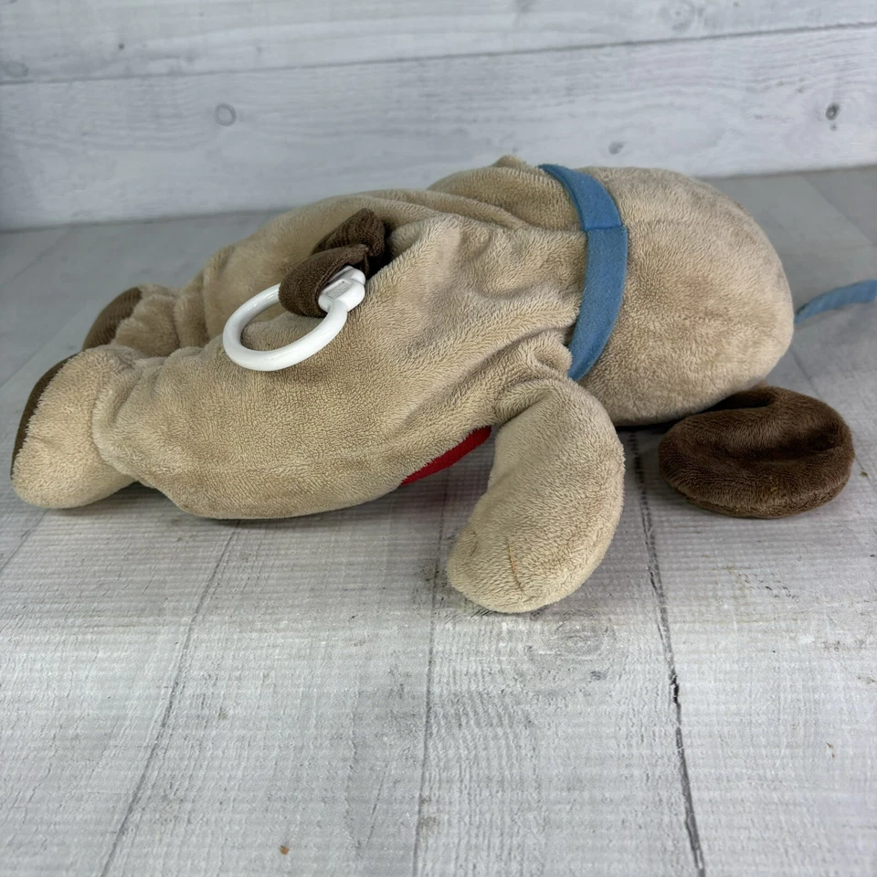 Carters Child Of Mine CACHORRO Perro Bronceado con Manchas Musical Colgante Cuna Tirar Juguete Peluche Foto 4 de 4