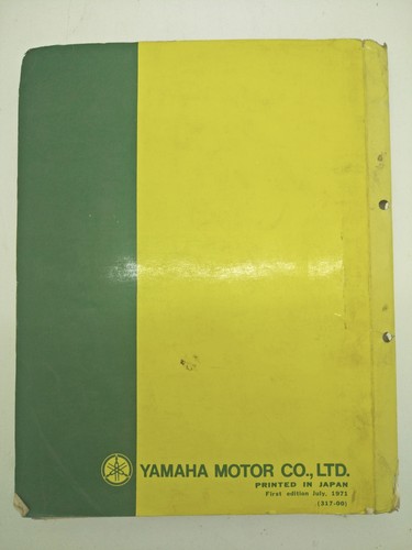 Yamaha Motorbike AT2J Genuine Factory Parts List. 1st ed., July 1971 - Picture 3 of 3