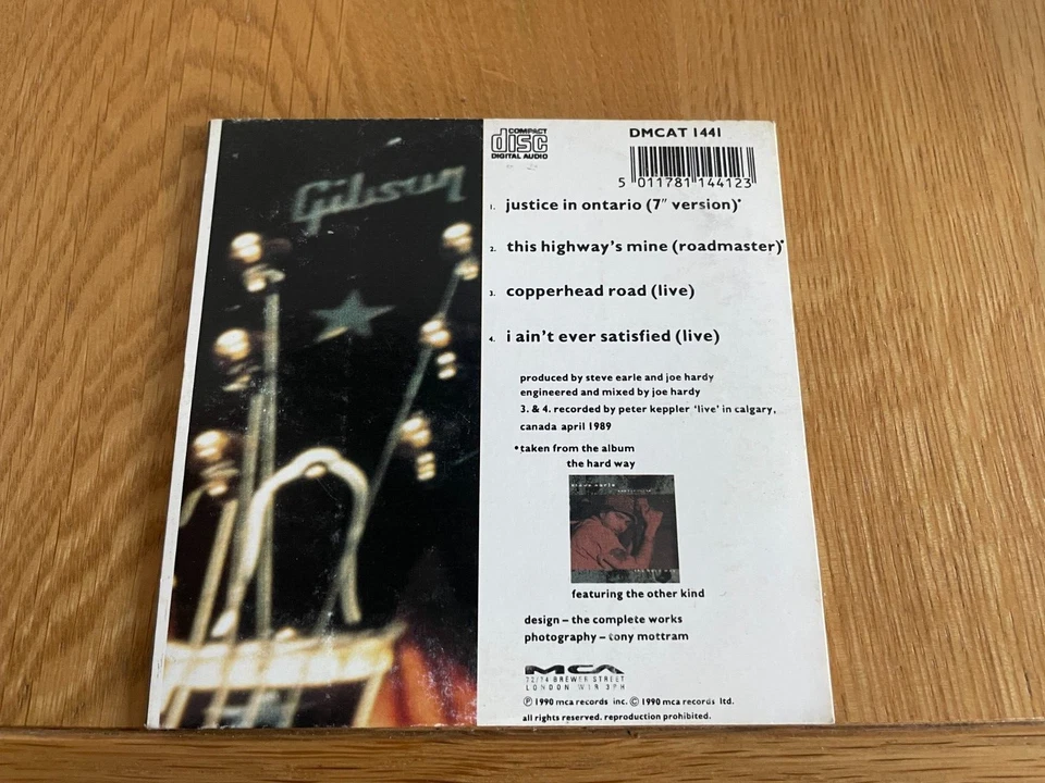 Steve Earle-Justice in ontario.cd single - Image 2 of 2