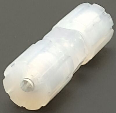 Parker GSC-2 Pargrip Straight Connector, PFA, 1/2'' Hex, 1/8'' to 1/8'' Tube Size