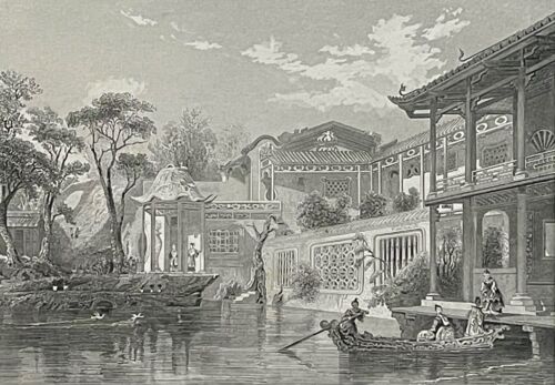 China Habitation A Mandarin Beijing C 1860 Per Lechard Xixth - Picture 1 of 3