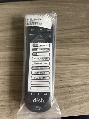 Dish Network 54.1 Google Voice Remote For Hopper, Joey, Wally - Brand New