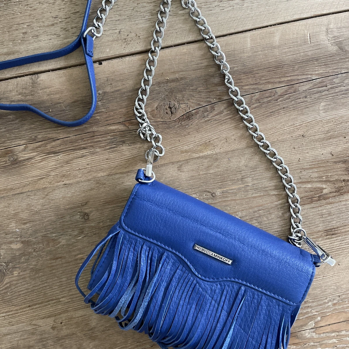 NEW IN BOX Rebecca Minkoff Universal Fringe Phone Case Crossbody Bag Wallet
