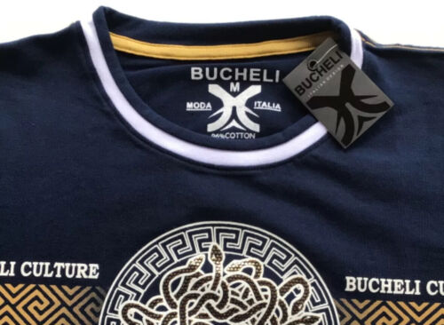 Men’s Bucheli T Shirt,Soft Cotton,Stretch,Italian Style S to XL…..E3.B - Picture 3 of 12