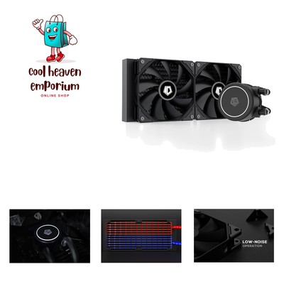 FROSTFLOW X 240 CPU Water Cooler AIO Cooler 240mm CPU Liquid Cooler White LED...