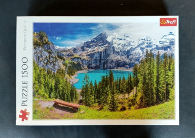 1500 Piece Puzzle: Lake Oeschinen, Alps, Switzerland (Trefl, 85 x 58cm)