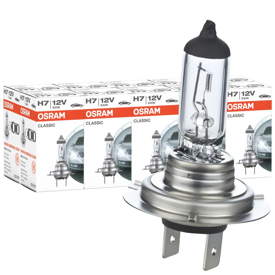 10x Osram H7 64210CLC Classic Lampe 12V 55W Glühlampen Birnen Autolampen