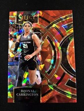 2024 Panini Select WNBA DiJonai Carrington Red Ice Prizm Premier #194 Sun