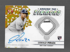 OSWALD PERAZA RC 2023 Topps PRISTINE GOLD AROUND THE DIAMOND AUTO RELIC /50
