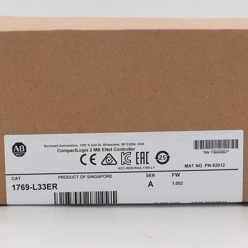 Allen-Bradley 1769-L33ER CompactLogix 2 MB ENet Controller Neu Versiegelt 769L33ER - Bild 1 von 4