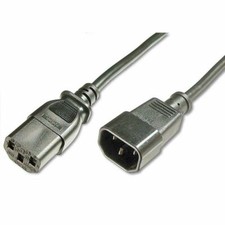 Image of 5M IEC MAINS EXTENSION CABLE - IEC C13 SOCKET TO C14 PLUG