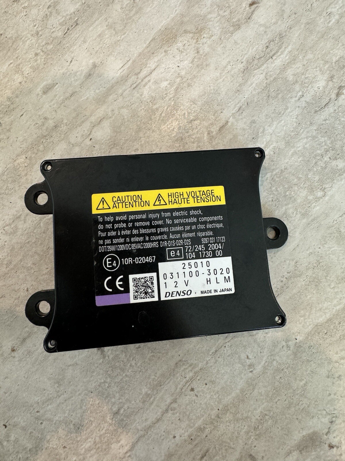 ballast xenon Aston Martin Vantage 031100-3020 9285141294