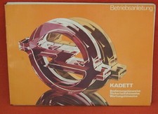 Opel Kadett Betriebsanleitung 1979 (y421-K)