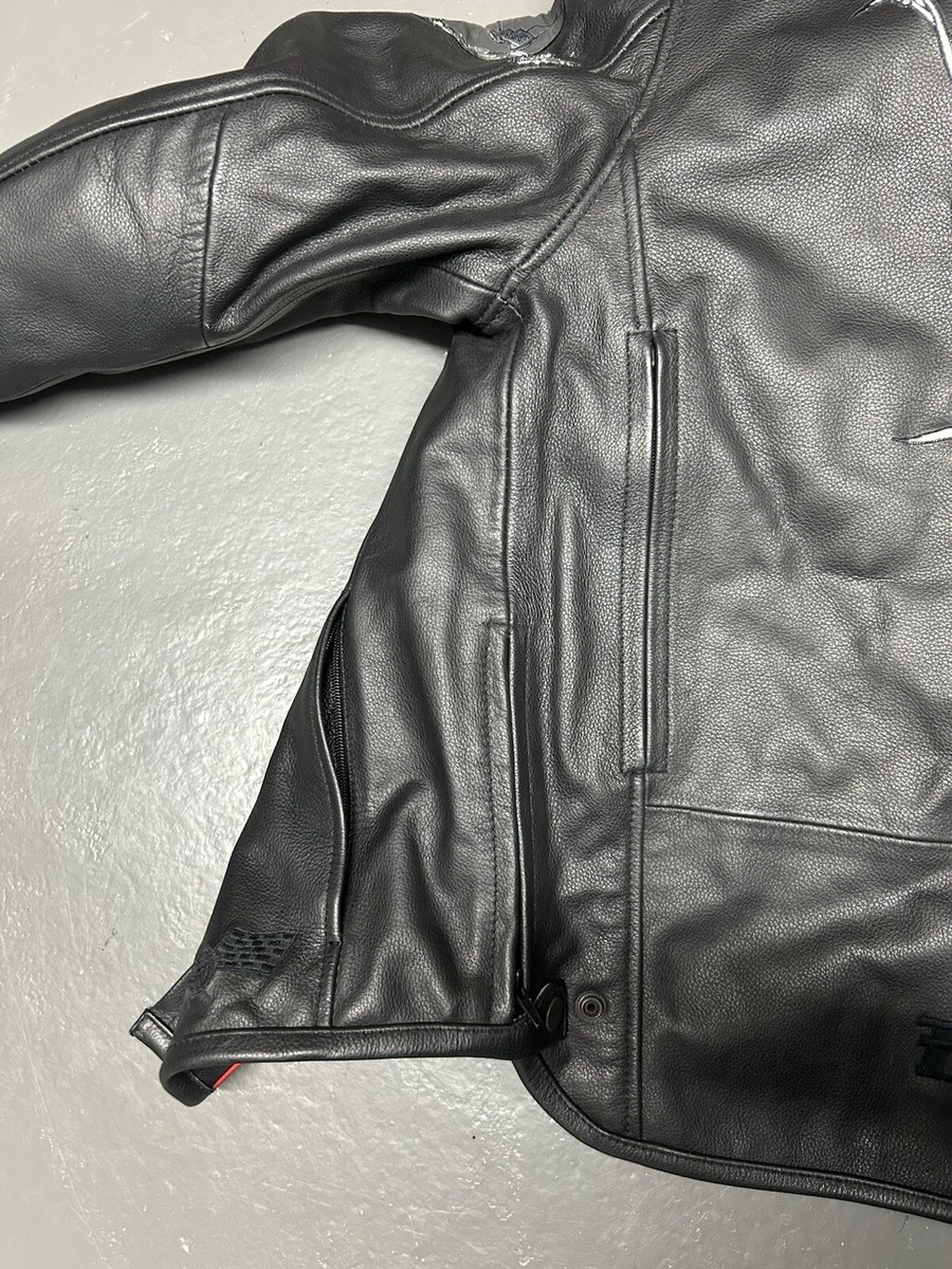 First Racing Men's Motorcycle Jacket Thinsulate Skull Full Zip