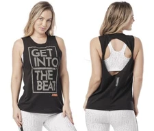 Zumba Shimmer Open Back Tank - Z1T02666 - XS