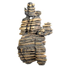 Aqua One Rock Ornament Aquarium Multi Layered Column Stack Hideout Wall Fishtank