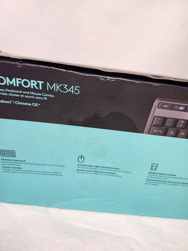 Logitech MK345 Wireless Keyboard and Optical Mouse Combo Open Box - Bild 8 von 14