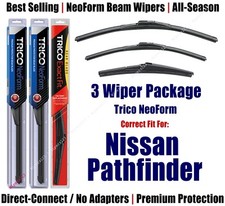 3-Pack Wipers Front & Rear NeoForm fit 2013+ Nissan Pathfinder 16260/170/12J