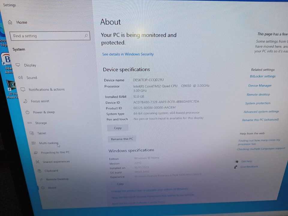 GAMING PC QUAD Core 3.0Ghz 12GB RAM 128GB SSD 500GB HDD Win 10 WIFI GTX 650 ti - Image 4 of 4