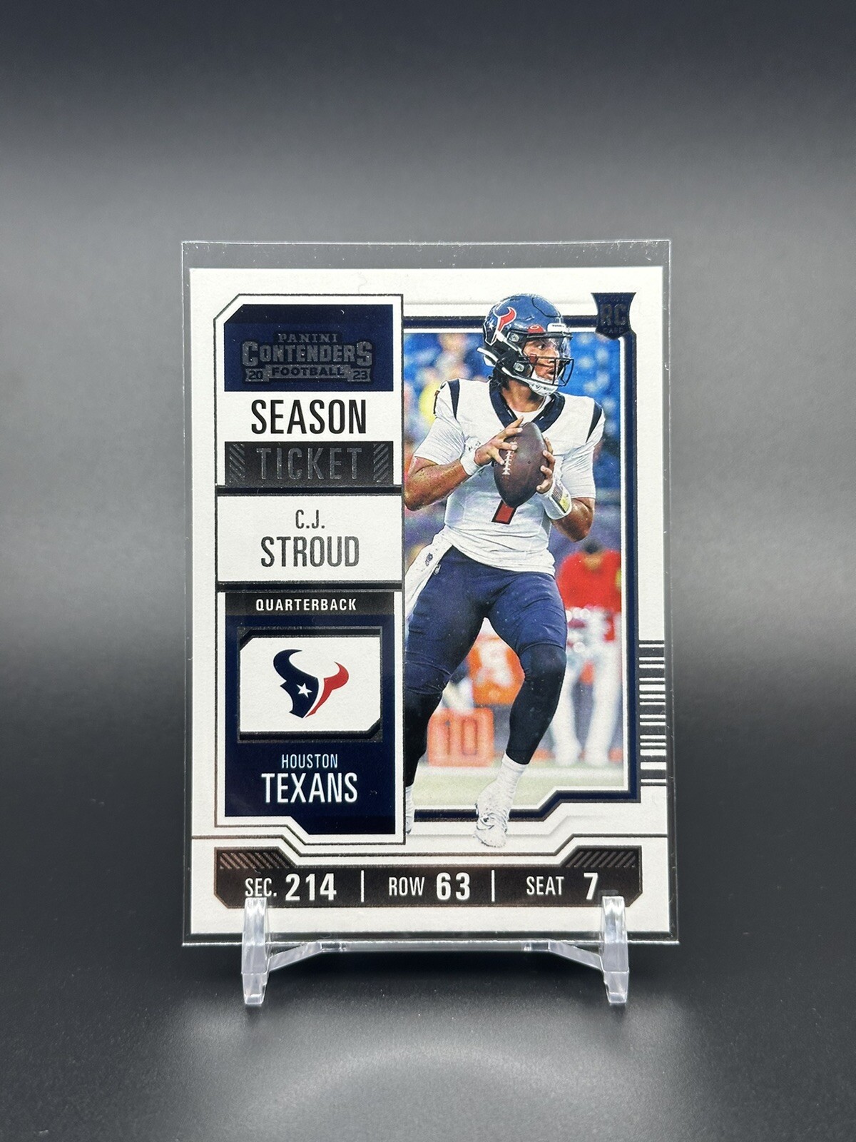 C.J. Stroud - 2023 Panini Contenders Football Rookie Ticket - Houston Texans ROY