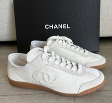 NIB CHANEL FALL WINTER 24 24B SNEAKERS WHITE SOLD OUT SIZE EU40