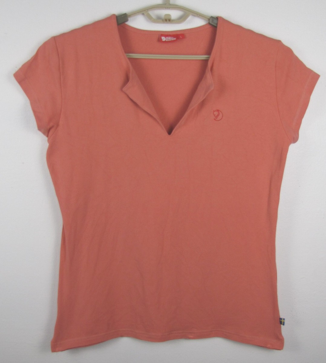 FjallRaven Women's Large Pink Stretch Cap Sleeve Le Nez Top