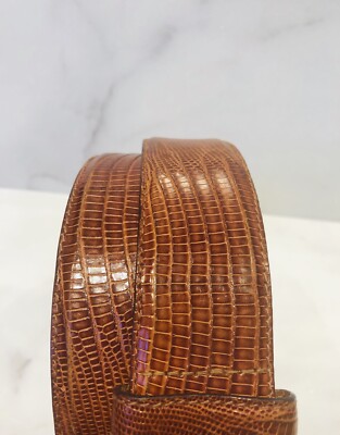 Polo Ralph Lauren RL Brown Lizard Sterling Silver Women’s Waist Belt Ralph Lauren RL Brown Lizard Sterling Silver Women main image 4