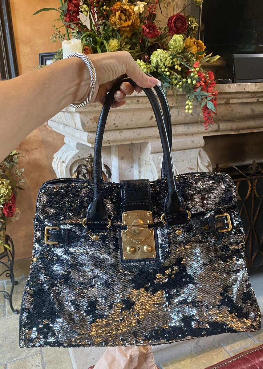 AUTHENTIC MIU MIU SEQUIN HANDBAG eBay