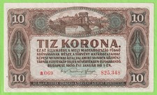 Hungary 1920 10 Korona P-60 F B568