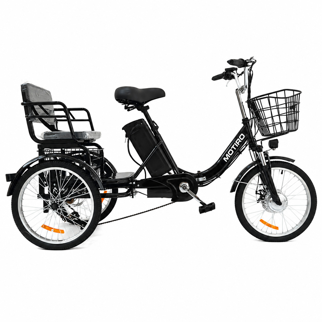 Triciclo Elettrico Adulti 20 Pollici Pieghevole 36V Bici Cargo fino 150 kg