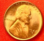 1948-S Lincoln Wheat Cent Penny GEM RD BU From an Original Bank Roll