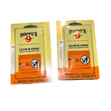 Lot Of 2 Hoppes Lead-B-Gone Skin Cleansing Wipes Package of 6