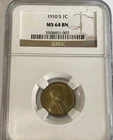 1910 S Lincoln Cent NGC MS64 Brown