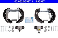 Bremsbackensatz Original Ate Topkit 03.0520-3917.3 FüR Seat Vw Audi 80 Polo Golf