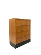 Vintage Retro Mid Century 1960s Danish Modernist Teak Chest of Drawers