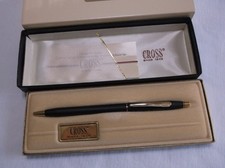 Cross Century Classic Matte Black 23KT Gold Plated Pen / 2502 / Logo / USA