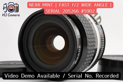 [NEAR MINT] Nikon AIS AI-S Nikkor 24mm f/2.0 Fast Wide Angle MF Prime Lens Japan