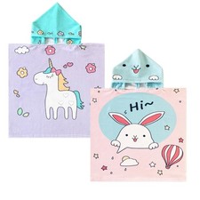 Kids Beach Towel for Boys Girls Hooded Bath Towel Wrap Toddler Pool