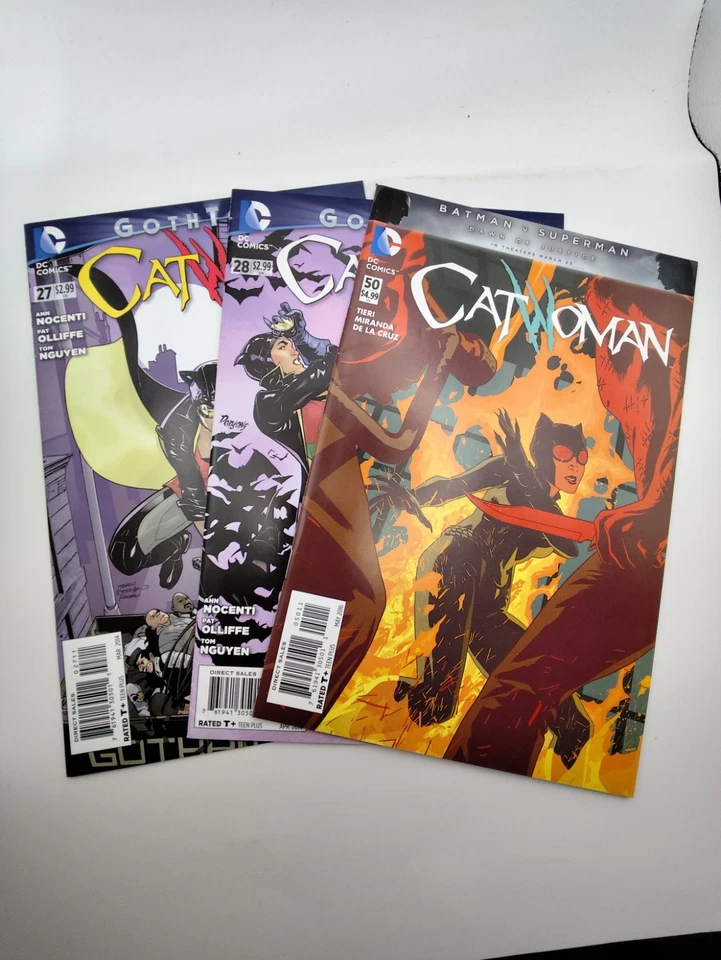 Lot 3 DC Comics 2014 Catwoman Vol 4 #27, 28 Et 50 - Photo 1/4