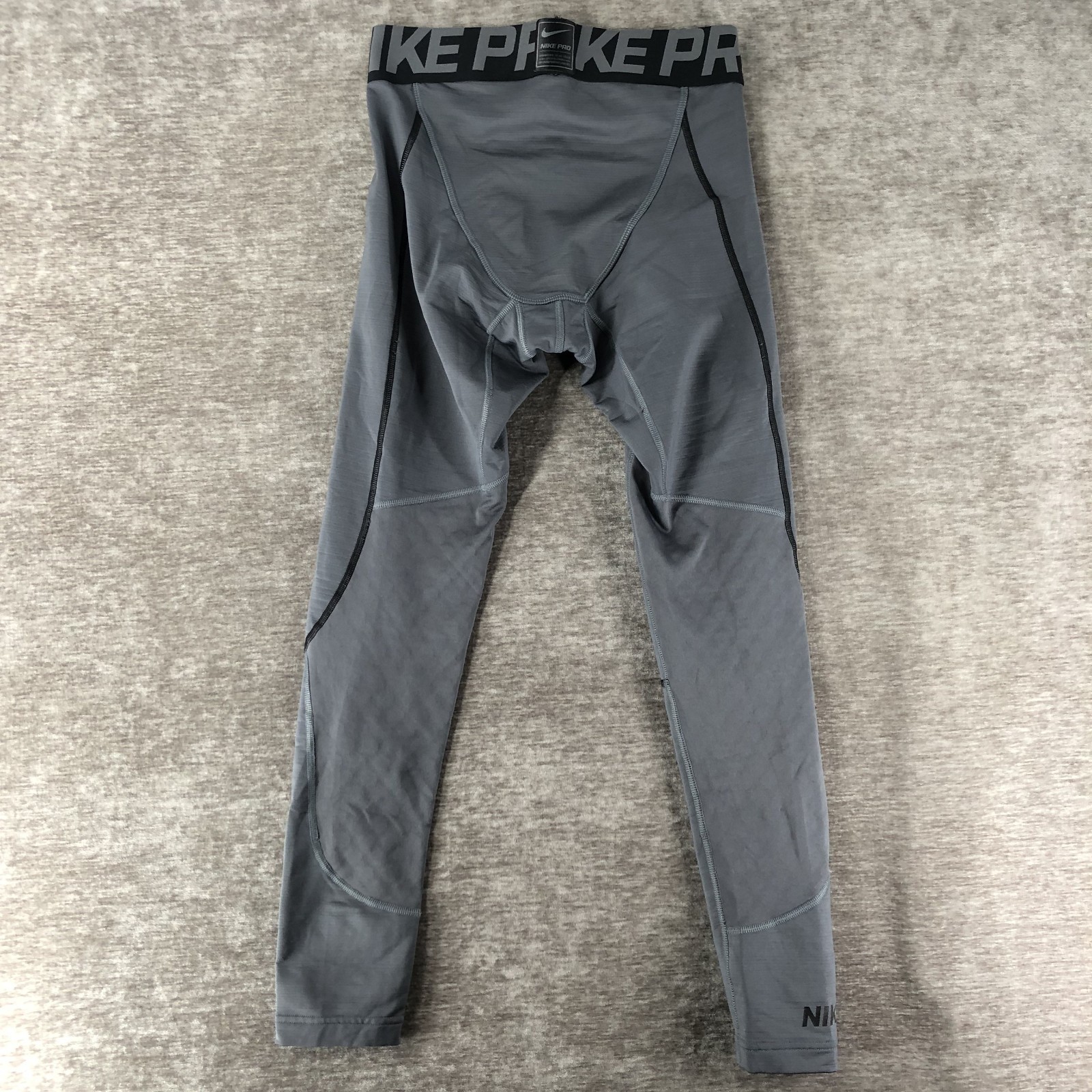 Nike Pro Hyperwarm Compression Pants Gray Black L… - image 5