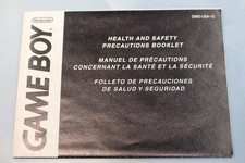 NO GAME- NINTENDO HEALTH AND SAFETY 2 BOOKLET GAMEBOY SYSTEM MANUAL ONLY