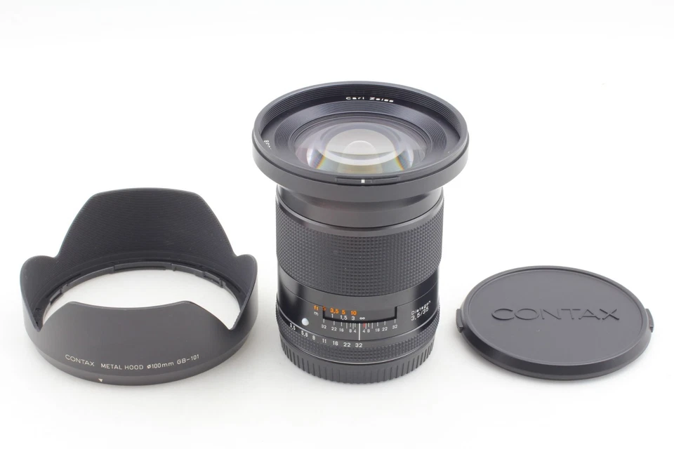 【 TOP MINT w/ Hood 】 Contax 645 Carl Zeiss Distagon 35mm f3.5 T* Lens From JAPAN - Image 2 of 4