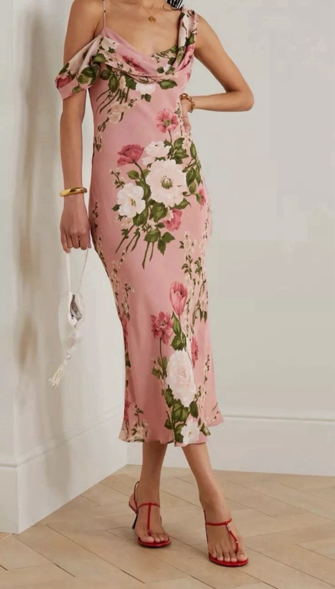 NWT Reformation Reya Dress Floral Midi Dress USsz4 Orig$298 | eBay NWT Reformation Reya Dress Floral Midi Dress USsz4 Orig$298 | eBay
