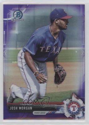 2017 Bowman Chrome Prospects Purple Refractor 7/250 Josh Morgan #BCP123 6o3