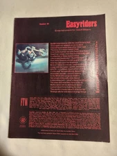 Easyriders Magazine #59 May 1978 Adult Biker Vintage Motorcycle